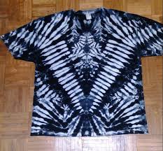 Black And White Tie Dye Shirt Mens Black And White Random V Tie Dye T Shirt