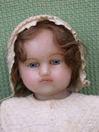 LUCY PECK POURED WAX DOLL, LARGE, LOVELY CONDITION, ALL ORIGINAL,  PROVENANCE.