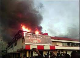 Just essien digital tech limited dealer Prince Ebeano Supermarket Is Currently On Fire In Lekki Phase 1 Area Of Lagos Gistmania