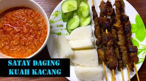 Sate ayam dan kuah kacang. Resepi Sate Daging Kuah Kacang Homemade Tanpa Arang Youtube
