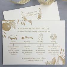 Our New Autumn Invitation Design In Matte Gold Ink We Love This Sweet Timeline Of Events With Wedding Invitations Fall Wedding Invitations Wedding Stationery