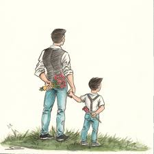 Father Son Art Print By Simonsanda X Small Daddy And Son Father And Son Art