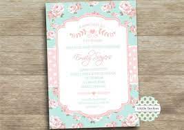 Baby Girl Baby Shower Invitation Shabby Chic Invitation High Etsy High Tea Invitations Tea Party Baby Shower Invitations Shabby Chic Baby Shower Invitations