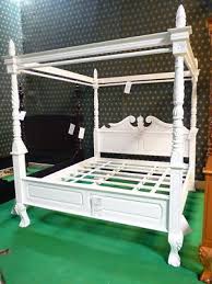 Canopy bed ideas can make you fall in love with your bedroom again. 6 Super King Size White Queen Anne Style Four Poster Mahogany Designer Bedframe Ebay
