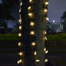 Solar Star String Lights Outdoor Multicolor Led Star Twinkle Christma Woiled
