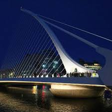 The design of the deck and the pylon was split in different sections that were made up, painted and then joined together. Pythagoras Would Have Approved Of Dublin S Huge Harp