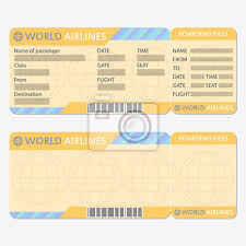 48° 14′ 0″ n , 14° 11′ 15″ o Fluggesellschaft Oder Flugticketvorlage Bordkarte Und Flugzeugticket Fototapete Fototapeten Tour Tourismus An Bord Quaken Myloview De