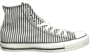 Black And White Striped Converse Converse All Star Speciality Hi Stripe Striped Shoes Converse Converse All Star