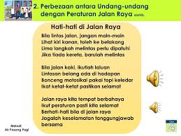 Penyelenggaraan di bidang jalan meliputi kegiatan pengaturan, pembinaan, pembangunan, dan pengawasan prasarana jalan sebagaimana dimaksud dalam pasal 7 ayat (2) huruf a, yaitu: Ppt Kursus Pendidikan Keselamatan Jalan Raya Dalam Mata Pelajaran Bahasa Malaysia Tahun 4 Powerpoint Presentation Id 4646993