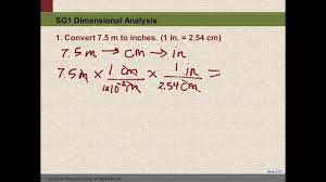 10 SG1 #1 Convert meters to inches. - YouTube