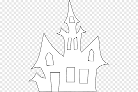 Haunted House Halloween Silhouette Ink Drawing Halloween Castle Halloween Bat White Leaf Png Pngegg Black bird, bird wing bat flight lift, dove. haunted house halloween silhouette ink
