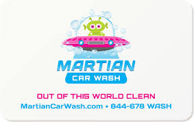 Our car wash gift cards are the easiest way to give friends, family and coworkers the gift of driving home in a clean vehicle. Buy Car Wash Gift Card Martian Car Wash