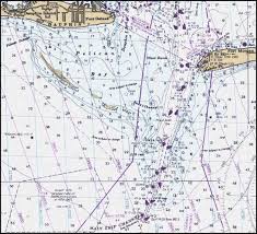 1985 nautical chart 11376 of the entrance to mobile bay