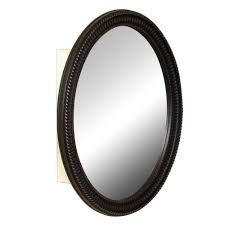 Select the medicine cabinet to help you reduce bathroom clutter and complement your style. Zenith Oval Medicine Cabinet With Poly Frame Oil Rubbed Bronze Walmart Com Walmart Com