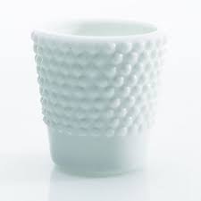 Ashland® mercury glass votive candle holder. Votive Hobnail Milk Glass 2 5 White Linens And Events