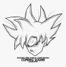 Use a long curved line, and note the bulges of the cheeks and chin. Easy To Draw Ultra Instinct Goku Png Download Goku Ultra Instinct Drawing Easy Transparent Png Transparent Png Image Pngitem