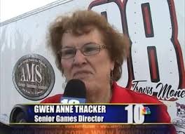 SENIOR OLYMPICS!!! Anyone over 50 can participate in something says Gwen  Thacker!