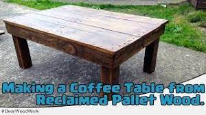 Leave it rustic or make it industrial and sturdy. Coffee Table From Reclaimed Pallet Wood Youtube