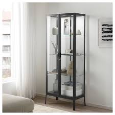 Ikea Milsbo Glass Door Cabinet Anthracite Glass Cabinet Doors Glass Door Ikea Storage Cabinets
