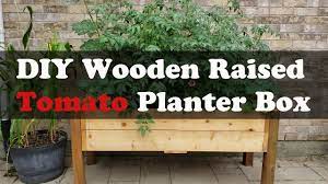 Large redwood planter box for tomatoes | redwood planter. Diy Wooden Raised Tomato Planter Box Youtube