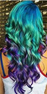 Blue Green Purple Hair Mermaid Hair Color Hair Styles Turquoise Hair Color
