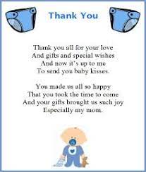 Baby Shower Thank You Poems From Baby Baby Shower Quotes Baby Shower Thank You Baby Boy Announcement