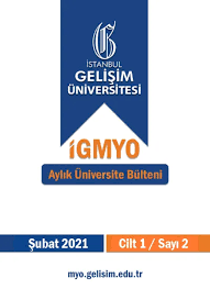 Istanbul'da kurulmuş veya kurulmakta olan üniversitedir. Istanbul Gelisim Meslek Yuksekokulu Meslek Yuksekokul Bulteni Cilt 1 Sayi 2 Subat 2021