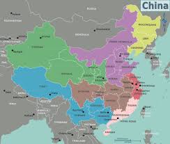 Carte Regions Chine Couleur Carte Des Regions De La Chine En Couleur Carte Des Regions Chine Carte Carte
