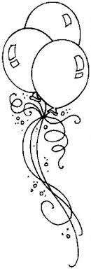 Then draw another curved line that joins the other two strings but curves towards the left. Birthday Balloon Drawing Easy Novocom Top