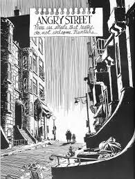 Black And White Cityscape Cartoon Angry Streets Will Eisner Black And White Comics Comic Books Art