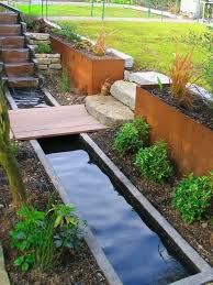 Kleingarten Anlegen Teich Treppe Terrasse Wasserspiele Ideen Bilder Wasserbecken Garten Wasserspiel Garten Wasser Im Garten