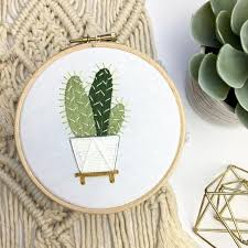 Wall shelves wall shelves make empty walls and rooms look beautiful & decorated. Potted Succulent Art Plant Lady Gifts Boho Shelf Decor Mid Century Modern Art Embroidered Plant Embroidery Hand Embroidery Art Embroidery Art Collectibles Delage Com Br