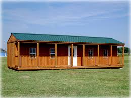 Light stream financing has a maximum finance amount of $100,000 which easily covers a finished out cabin. Graceland Side Porch Cabin Discount Portable Buildings