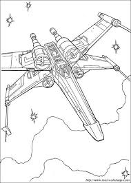 Colorare Star Wars Disegno Astronave X Wing