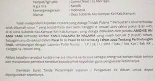 Maybe you would like to learn more about one of these? 4 Bulan Laporan Pelecehan Seksual Anak Polsek Kampar Kiri Tidak Jelas