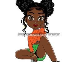 Afro Woman SVG She Has A Grace in Her Heart Quotes African Melanin Nubian  Black Girl JPG PNG Vector Clipart Cricut Silhouette Cut Cutting