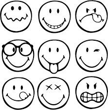 Printable funny emoji eggs faces coloring page. Smiley Faces Coloring Pages Coloring Home