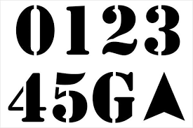 This is a digital download. 9 Number Stencils Free Sample Example Format Download Free Premium Templates