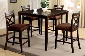 A counter placed at a lower height brings down the eating area to a more comfortable level and can be used in combination with regular dining chairs. 42 Weston Ii Square Espresso Counter Height Set Counter Height Dining Sets Solid Wood Dining Set Counter Height Dining Table Set