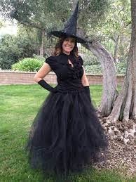 Diy Witch Ballgown Tulle Skirt Normally You Expect A Scary Looking Witch Costume But When Your Witch Costume Diy Witch Dress Diy Witch Halloween Costume Diy