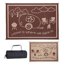 The mat comes in a reversible design, which means if you're bored with one side, you can just flip the mat and have a different take on the design. The Best Rv Patio Mats Outdoor Rugs 2021 Buyer S Guide Mycamperfriend Com