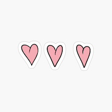 World map heart sticker love stickers, printable stickers, . Tiny Pink Hearts Sticker By Georgiagal12 Print Stickers Heart Stickers Cute Stickers