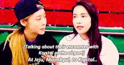 Smile is immediately wiped off at the mention of byulie's crush on krystal. Dendenpassion Tumblr Com Tumbex