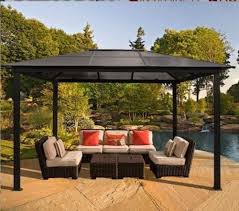 Outdoor Patio Furniture Gazebo Pergola Hard Top Cover 10x13 Tent Cabana Aluminum Patio Gazebo Hardtop Gazebo Patio