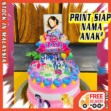 Tüm bölümleri mause yardımıyla oynayabilirsiniz. My Little Pony Cake Topper Printable Set Siap Nama Gambar Kek Birthday Decoration Cupcake Personalized Shopee Malaysia