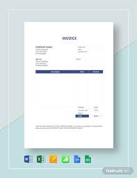 60 Microsoft Invoice Templates Pdf Doc Excel Free Premium Templates