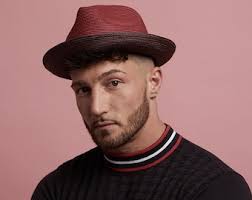 DASMARCA-Leo-Rubino-cappello rosso-cappello di feltro-cappello  porkpie-cappello elegante-cappello formale-cappello porkpie a tesa  corta-cappello porkpie reduboy-cappello porkpie stile mod