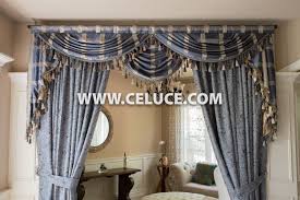 Give your room a quick and dramatic transformation with some valances. Blue Gray Paisley Valance Curtain Set Elegant Draperies Curtains Valance Curtains