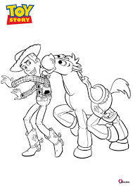Sheriff Woody Coloring Page From Toy Story Printable Coloring Pages For Kids Collection Toy Story Coloring Pages Cartoon Coloring Pages Disney Coloring Pages