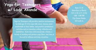 Through the practice of yoga. Yoga For Teenagers With Lade Akande In Indianapolis At The Yoga